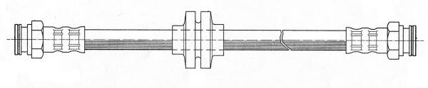 Bromsslang - Fiat - Seicento, Cinquecento - OE 7663039