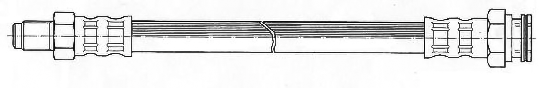 Bremseslange - Fiat - Ducato, 500, Panda, Argenta, Palio. Peugeot - J5. Citroen - C25. Renault - Espace, 18, Fuego. Seat - Terra