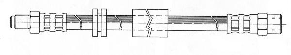 Bromsslang - BMW - E28, E32, E24, M6 e24 - OE 34321159889,34321153109,34321152274