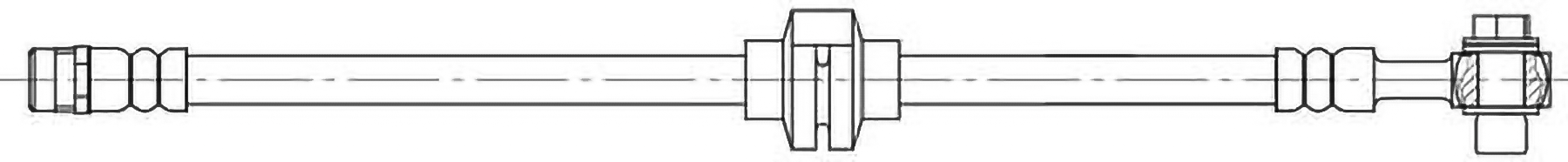 Bromsslang - Opel - Zafira - OE 562493,13378378,562413,13399647