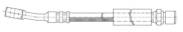 Bromsslang - Opel - Corsa, Combo, Tigra. Daewoo - Lanos, Espero, Nexia - OE 562095,96212323,90473452,D96212323