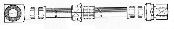 Bromsslang - Opel - Rekord - OE 90209641,562337