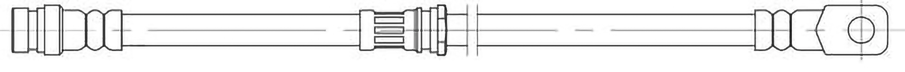 Bromsslang - Mitsubishi - Pajero - OE MR407251,4650A701