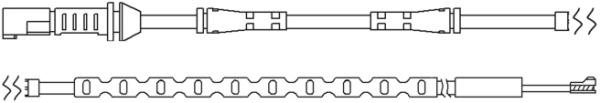 Slitagevarnare - BMW - 5-SERIE-serie, 5-serie f07, 6-serie, 7-serie, M5 f10, F12, M6 - OE 34356791958