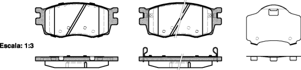 Bremseklosser - Hyundai - I20, Accent. Kia - Rio