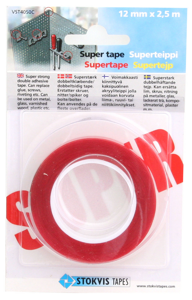Supertejp 12mm Stokvis