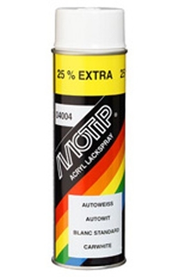 Motip - Rallyfärg Vit Matt 500 ml