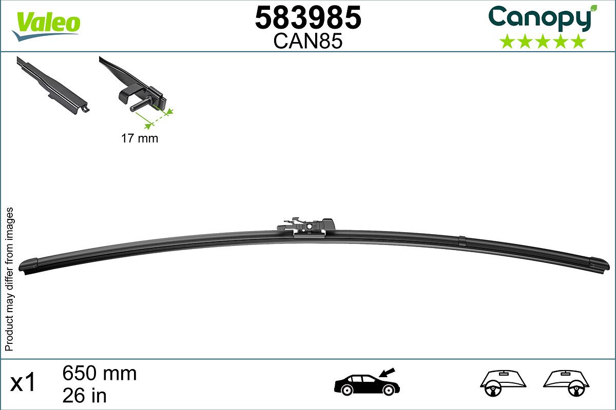 VALEO Torkarblad CANOPY 583985