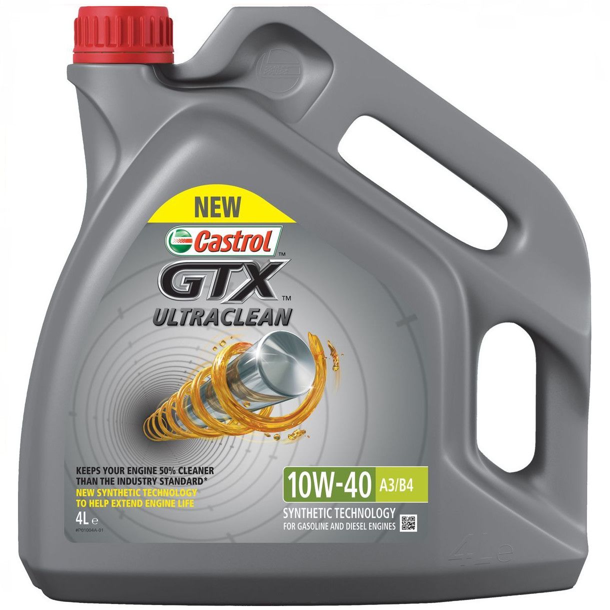 Castrol GTX UltraClean A3/B4 10W-40 Motorolja Dunk 4 l - Motorolja - Mazda - B-serie. Toyota - Land cruiser, Dyna. VW - T2 transporter