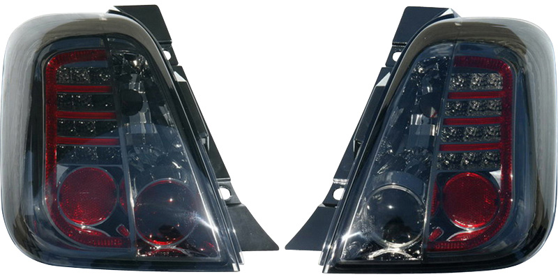 LED Baklyktspaket Fiat 500 2007- Rökgrå - Fiat - 500