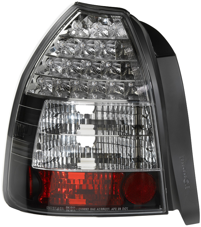 LED Baklyktspaket Honda Civic HB 3-Dörrar 1996-2001 - Svart - Honda - Civic