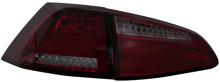 LED Baklyktspaket Volkswagen Golf VII 3/5-Dörrar 2012- Röd/Rökgrå - VW - Golf