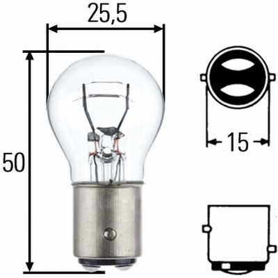 Hella Glödlampa P21/5W 21/5W 12 V 1-pack - VW - Volvo - Toyota - Renault - Ford - Kia - Audi - Saab