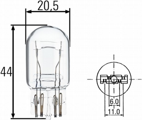 Hella Glödlampa W21/5W 21/5W 12 V 1-pack - Toyota - Volvo - VW - Opel - Subaru - Mazda - Peugeot - Citroen - OE YY04500889300