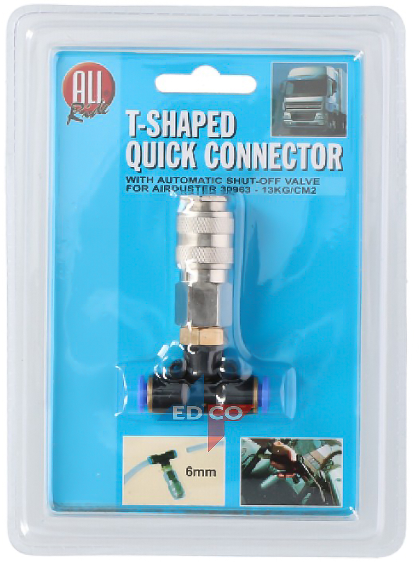 T-connector till blåspistol,6mm 13kg cm2