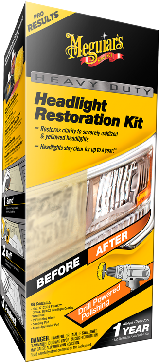 Meguiars Heavy Duty Headlight Restoration Kit - Strålkastarpolering