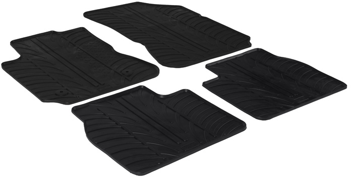 Gummimattor, kupé Citroën C4 Cactus 2014- (T profil 4-delar + monterin - Citroen - C4