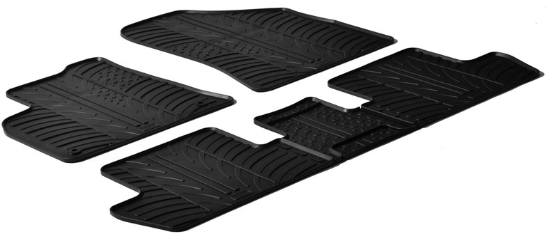 Gummimattor, kupé Peugeot 3008/5008 2009-2016 (T profil 5-delar + mont - Peugeot - 3008, 5008