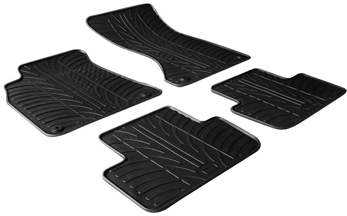 Gummimattor, kupé Audi A4 2008-2015 & A5 Sportback 2008-2016 (T profil - Audi - A4, A4 quattro, A5, S4, S5, Rs4