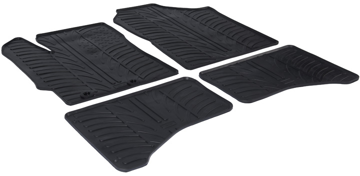 Gummimatter, kupé Toyota Yaris Hybrid 5 dører 2012-2017 & 2017 (T prof - Toyota - Yaris