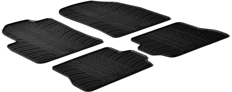 Gummimattor, kupé Ford Fiesta 2002-2008 / Fusion 2001-2011 (T profil 4 - Ford - Fiesta, Fusion