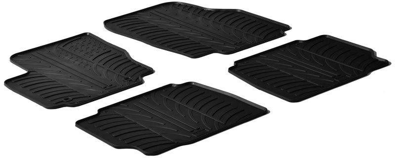 Gummimattor, kupé Ford Mondeo 5 doors 2007-2011 (T profil 4-delar + mo - Ford - Mondeo