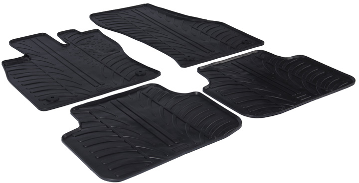 Gummimattor, kupé Skoda Octavia III 2013-2017 & 2017- (T profil 4-dela - Skoda - Octavia, Octavia scout