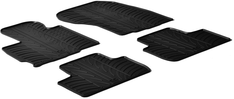 Gummimattor, kupé Mitsubishi ASX 2009- / Citroën C4 Aircross (T profil - Citroen - C4. Mitsubishi - Asx