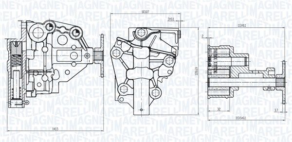 MAGNETI MARELLI Oljepump 351516000020