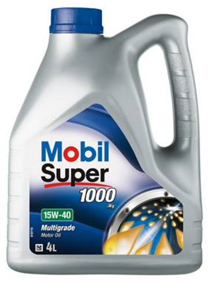 Mobil Super 1000 15W-40 Motorolja Dunk 4 l - Motorolja - VW - Volvo - Saab - Opel - Honda - Mitsubishi - Ford - Audi