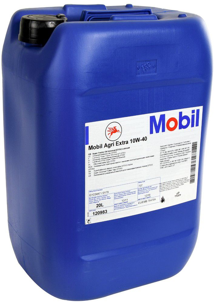 Mobil Agri Extra Pail 10W-40 Motorolja Dunk 20 l - Motorolja