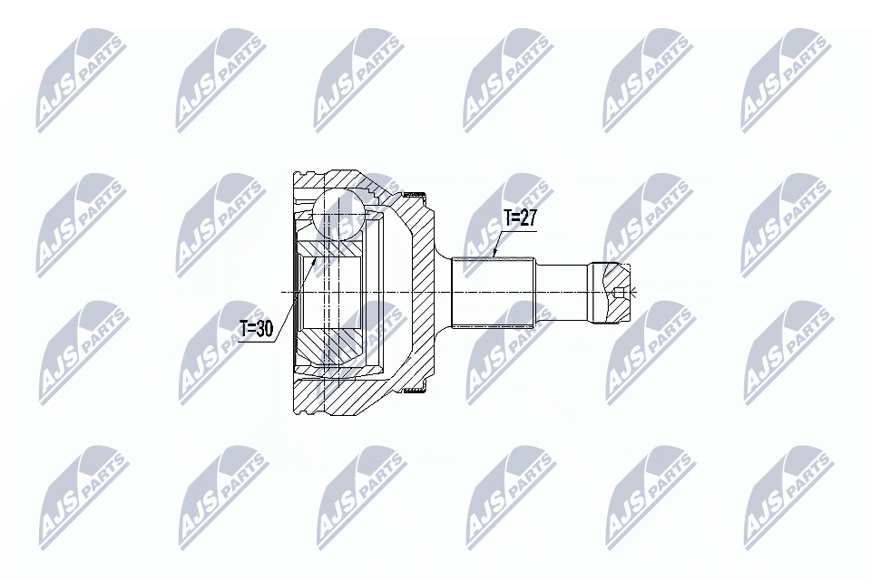 NTY Drivknut NPZ-ME-019 - Mercedes - W204, Cl-klass, Glk, E-klass, W221, S-klass, Cls-klass, R231, C218, X204