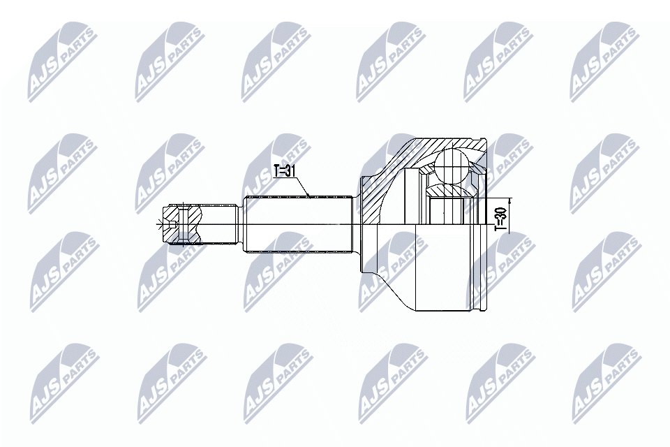 NTY Drivknut NPZ-FR-053 - Ford - Transit
