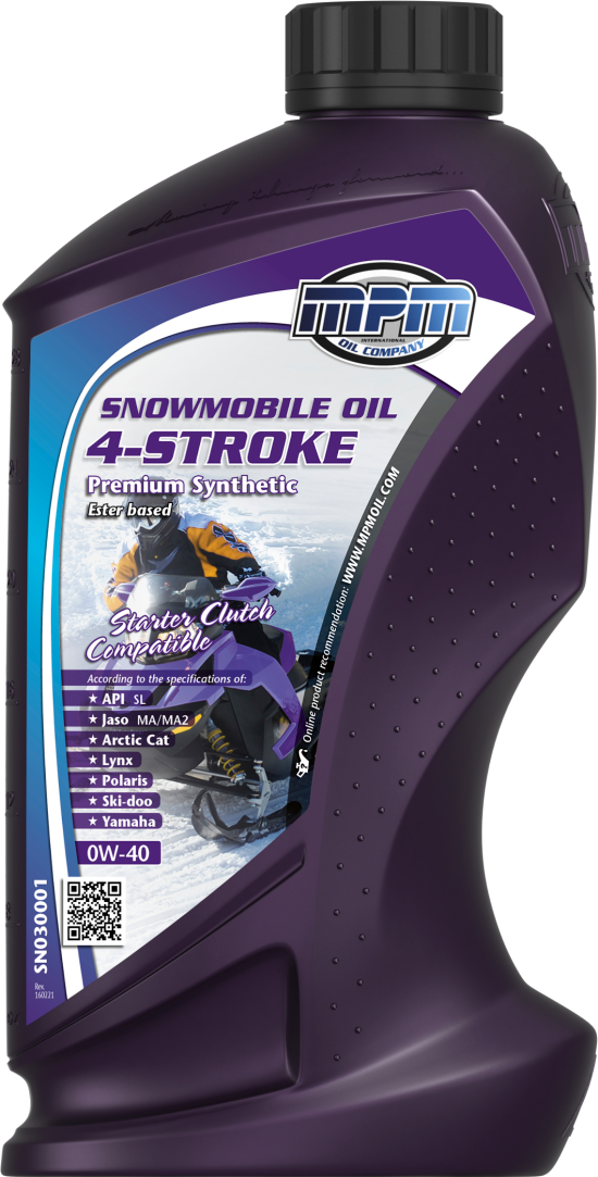 V/0 Utgår MPM Snowmobile Oil 4-Stroke Ester 0W-40 1L MPM