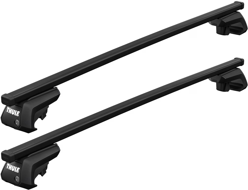 Thule SquareBar Evo - Komplett takräcke för takreling - Volvo - VW - Nissan - Saab - Audi - Toyota - Citroen - Subaru