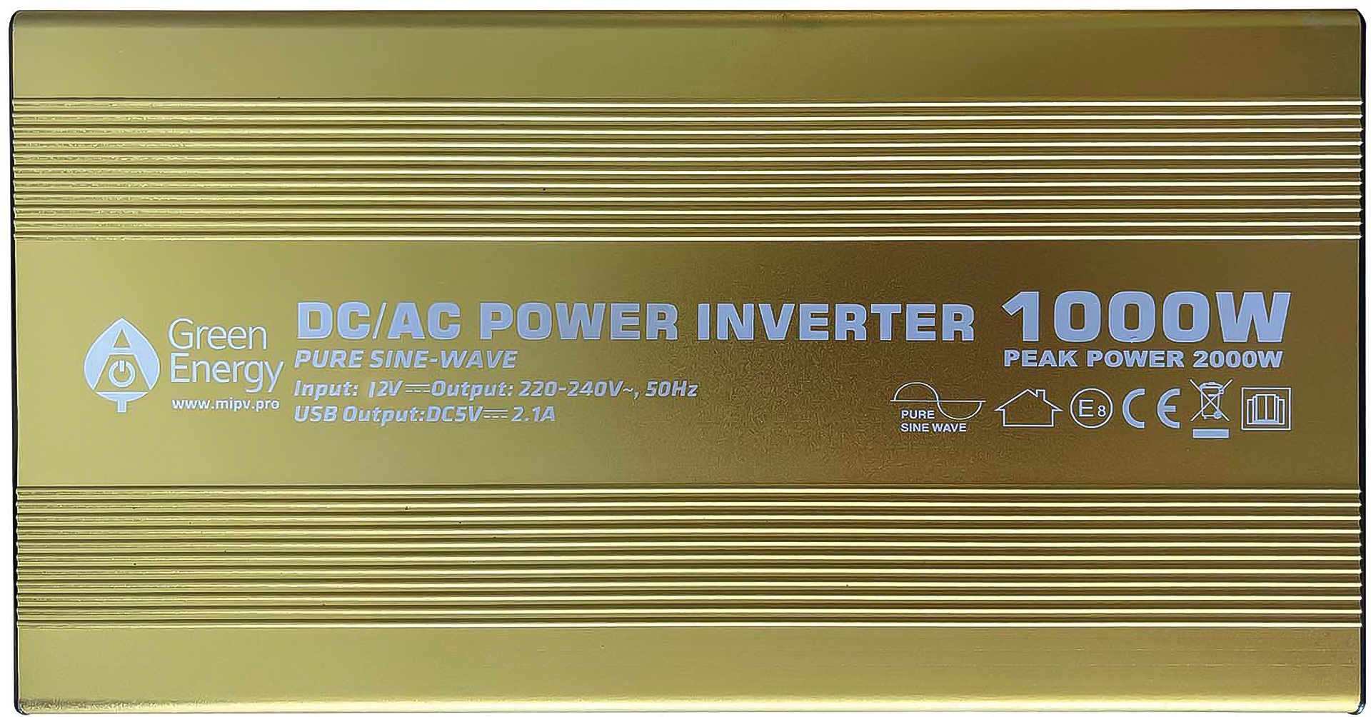 Omvandlare 1000W 12V DC 220-240V AC