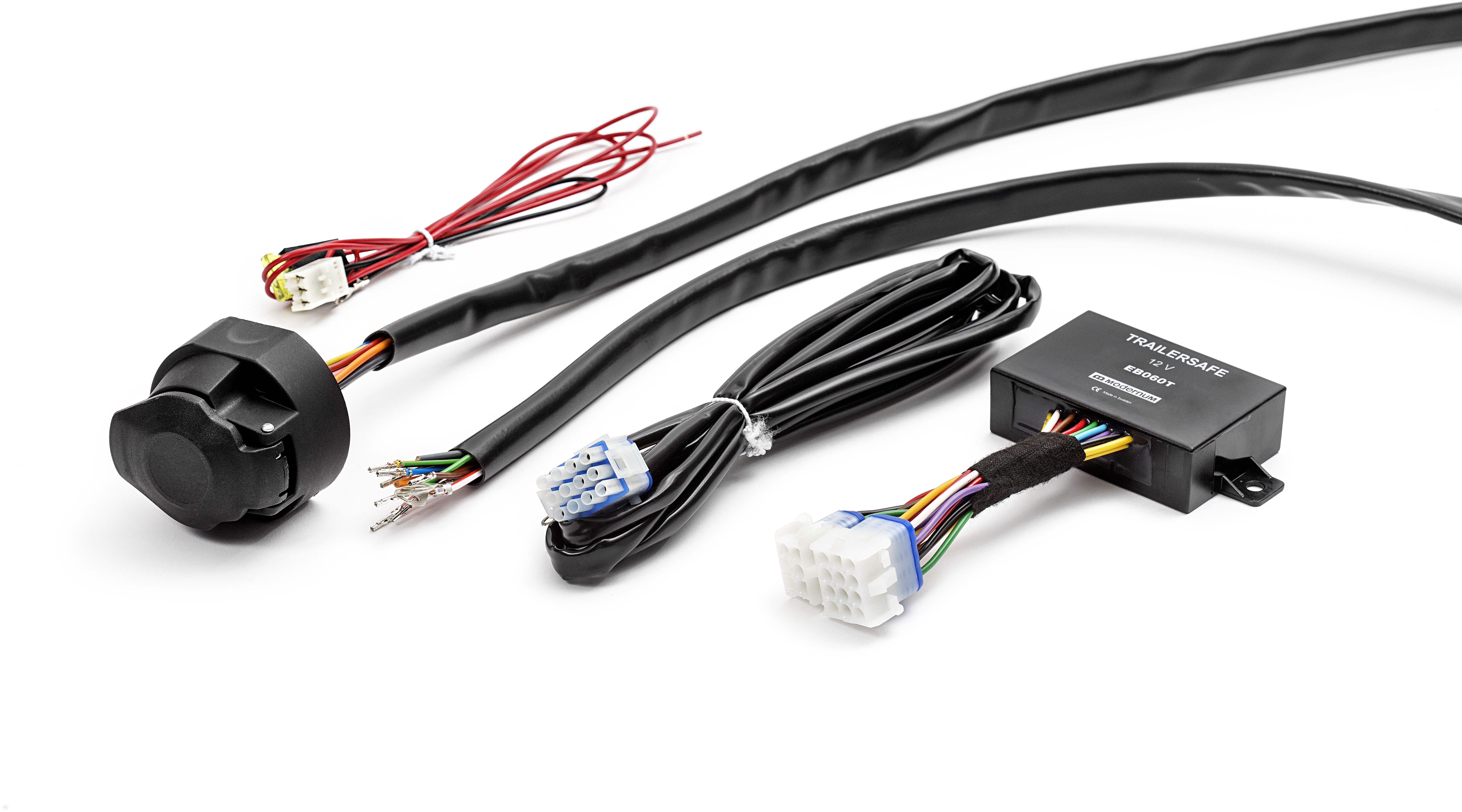 TrailerSafe 7 Pin forseglet - Komplett sett - VW - Fiat - Renault - Ford - Nissan - Opel - Toyota - Mercedes