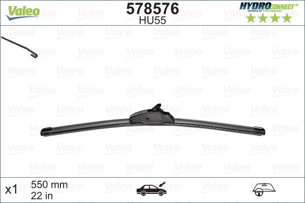 VALEO Torkarblad HYDROCONNECT UPGRADE 578576