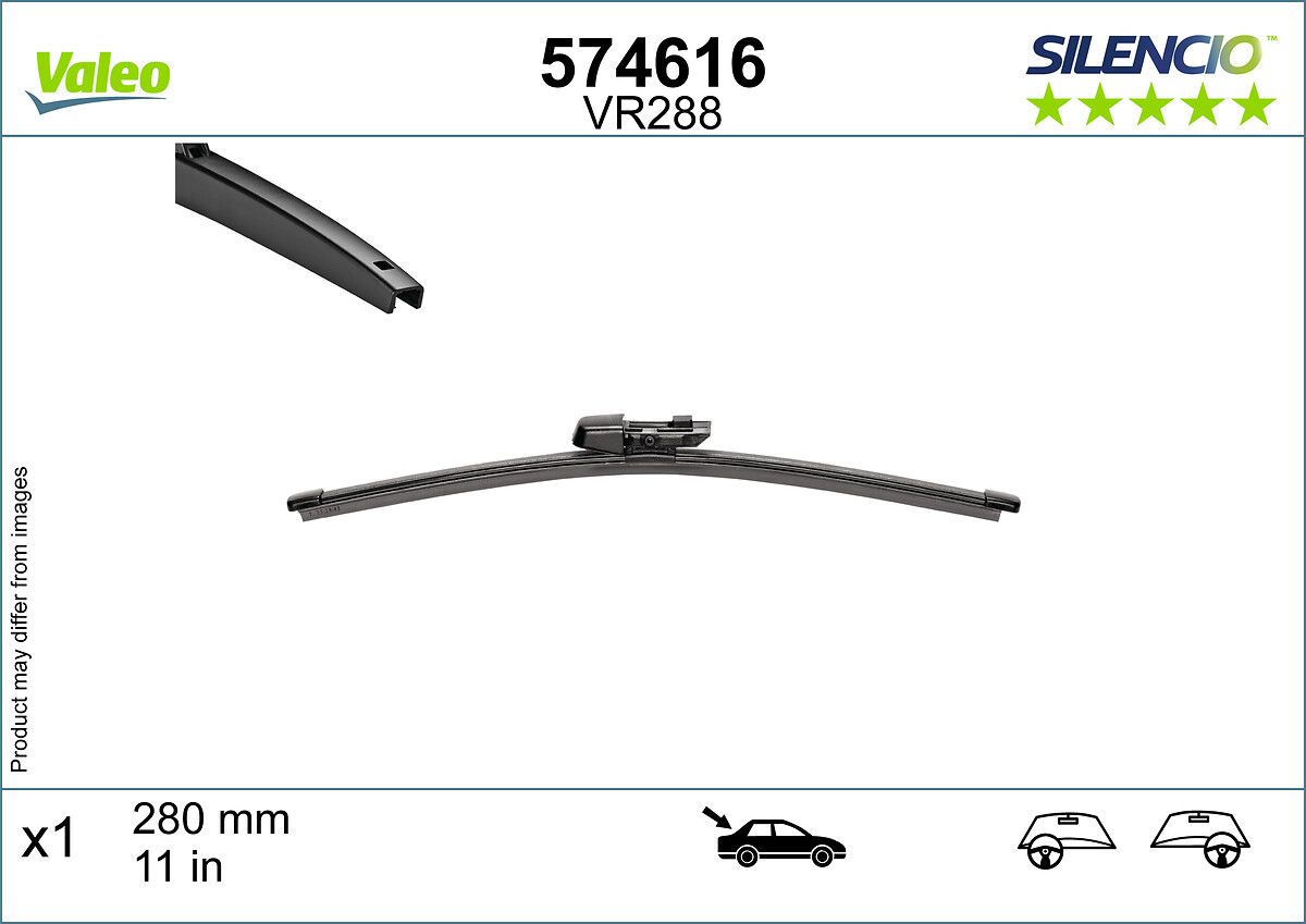 VALEO Torkarblad SILENCIO REAR 574616