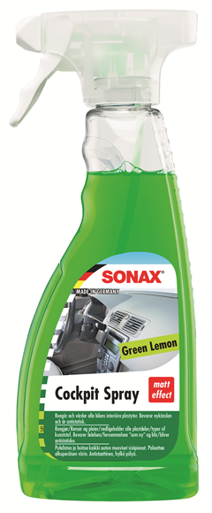 Sonax Cockpit Spray Green Lemon - Plast och vinyl 500 ml