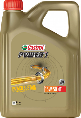 Castrol Power 1 4T 15W-50 4-taktsolja Dunk 4 l