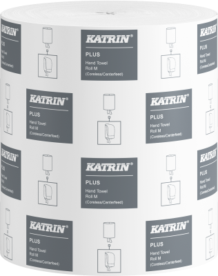 Katrin torkpapper / torkrulle - Plus M 1-lagers Hylslös - 475355 - 1-pack
