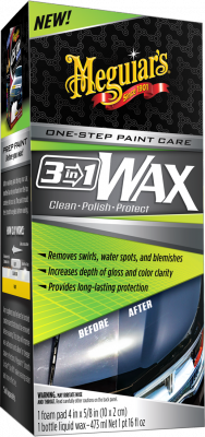 Meguiars 3-in-1 vax + skumrondell - Flytande bilvax 473 ml