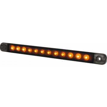 tråder mørk ridder slank flasher LED oransje ledet, klart glass