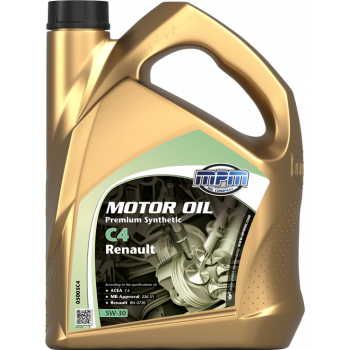 MPM Premium Synthetic C4 Renault 5W-30 Motorolja Dunk 5 l