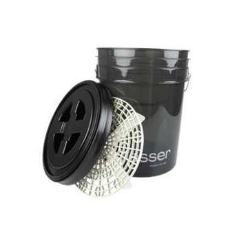 Glosser Wash Bucket - Tvätthink 20 l med lock & grit guard