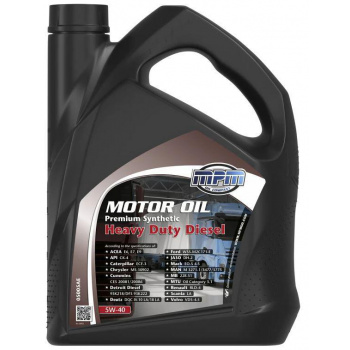 Motor Oil 5W-40 Premium Synthetic Heavy Duty Diesel MPM