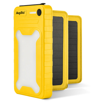 Powerbank Aqiila PowerBird BS10 10.000 mAh med solceller