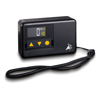 Luftpump aqiila Airbird P1 mini – Bärbar, upp till 120 PSI, USB‑C, LED‑ljus, ventiler för Schrader/Presta/Dunlop och bollnål