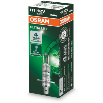 Osram Ultra Life - glødelampe H1 55W 12 V 1-pakke